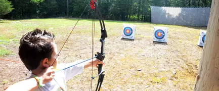 Learn how to become a master marksman at our archery range. Camp Widjiwagan