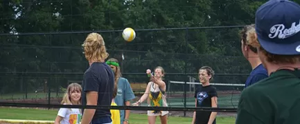 Grab your fellow guest for a friendly pickup game on of our two volleyball courts.