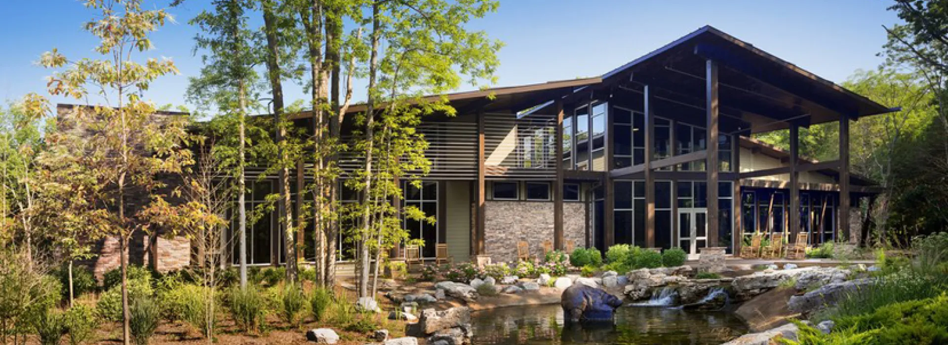 Nelson Andrews Leadership Lodge - Great Room | Joe C. Davis YMCA