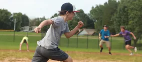 camper running in baseball