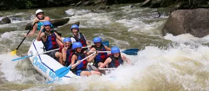 Whitewater rafting